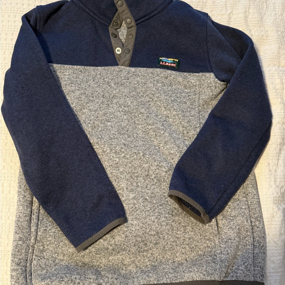 L.L. Bean Blue and Gray Sweater
